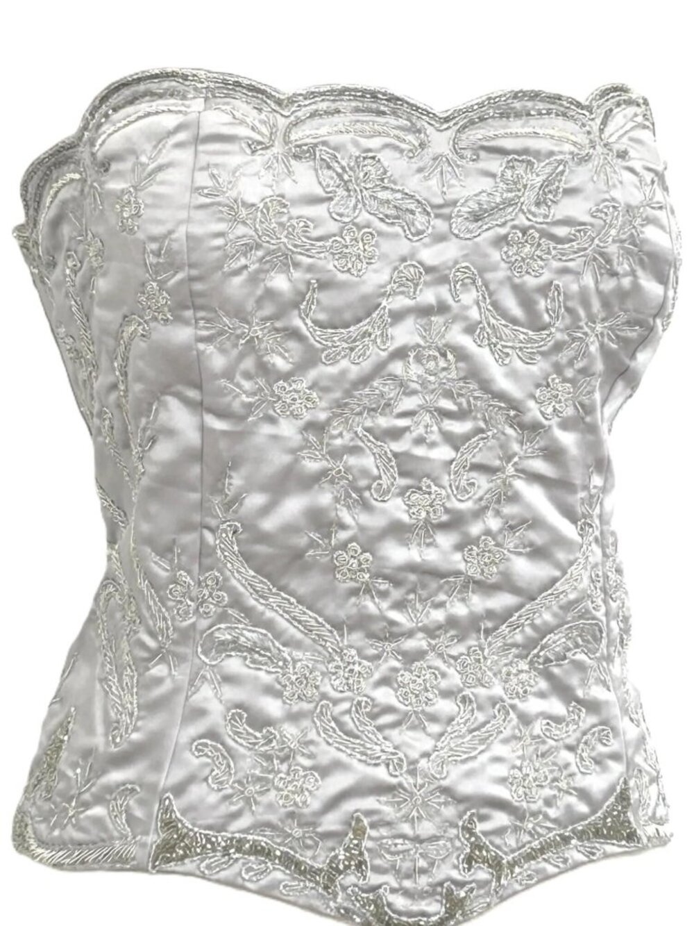 JASDEE Vintage Bustier Corset HandWorkGotta ThreadEmbroidery OnSatin Style F3028
